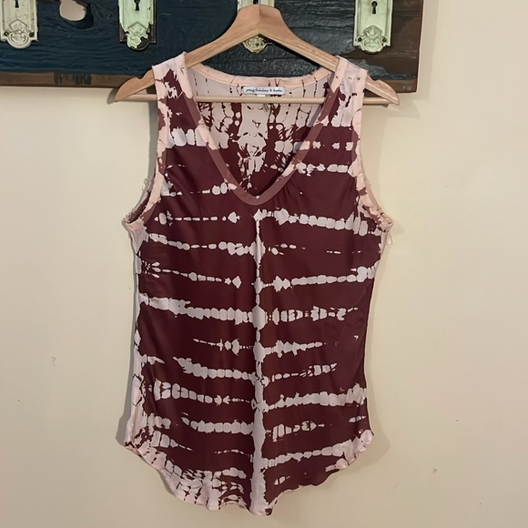 Young Fabulous and Broke Tye-Dye like Tank Top Blouse Size Medium - Picture 3 of 15